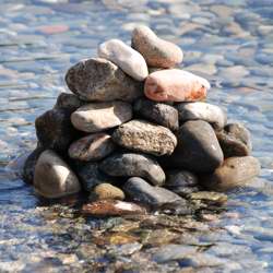 Cairn in Flood. Copyright © 2008 Edwin Neeleman