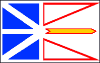 De officile vlag van Newfoundland